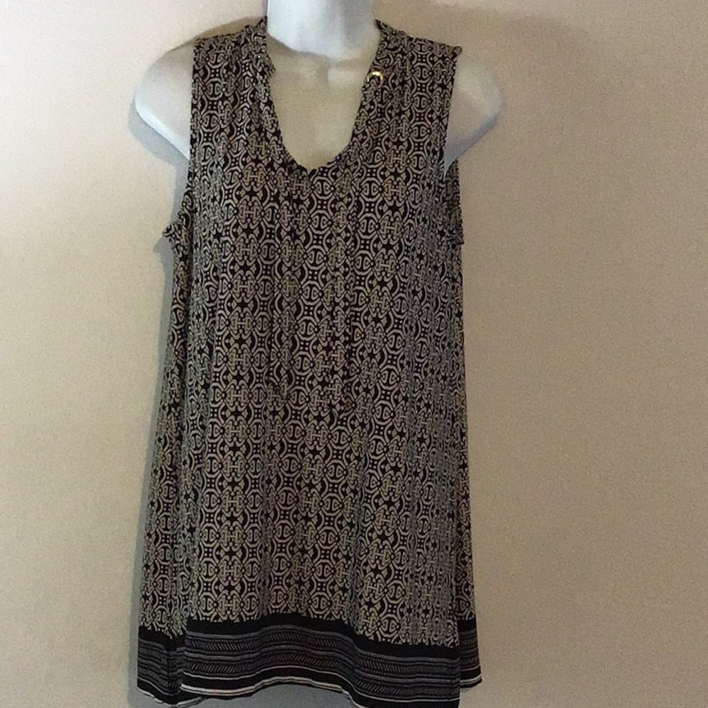 Rafaella Printed sleeveless blouse